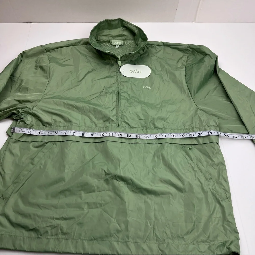 Bala Green Windbreaker Lightweight Jacket Half-Zip Anorak Womens Size L / XL NEW